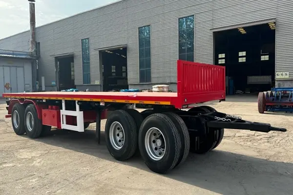 4 Axil Flatbed Drawbar Dolly-rekin trailer osoa Nigeriara bidaliko da