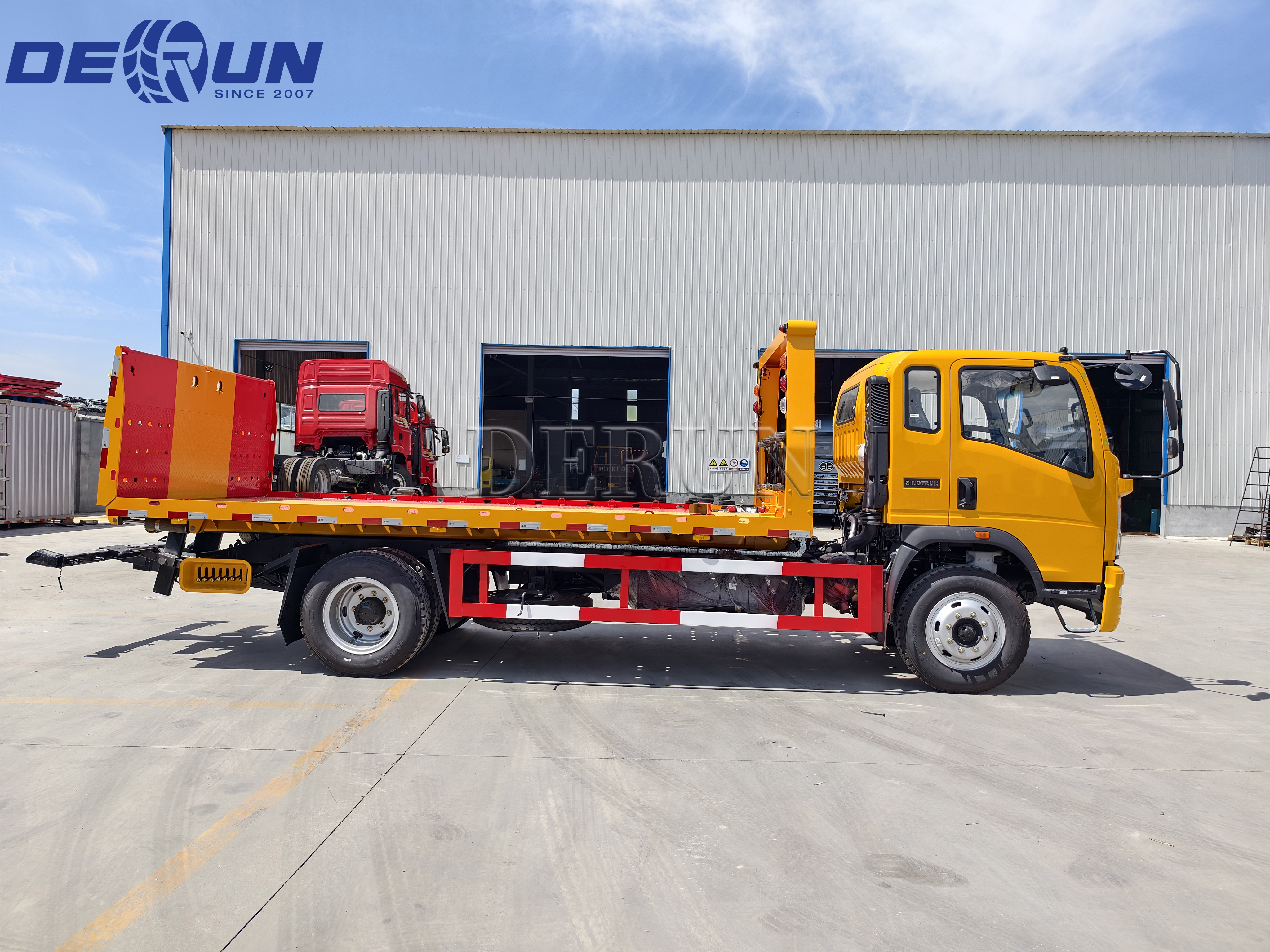 Sinotruk HOWO 4x2 Wrecker Truck Nikaraguara bidaliko da