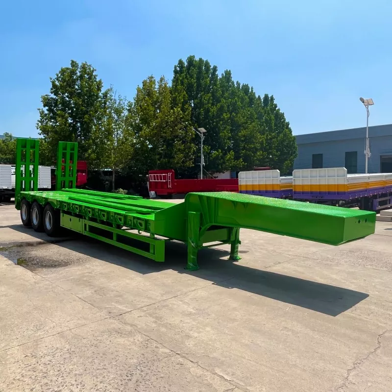 3 Ardatz 60 Ton Lowbed Semi Trailer