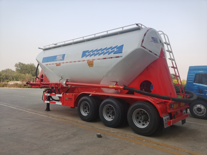 36CBM 3 Ardatz W Mota Porlan Bulk Garraio-ontzia Semi Trailer