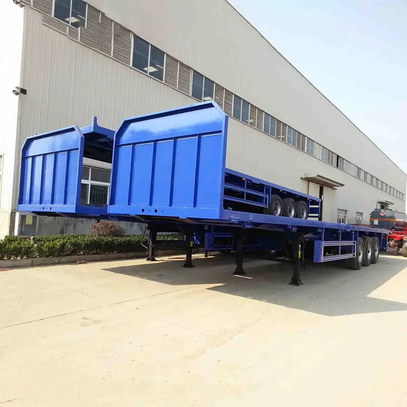 Derun Flatbed Semi Trailer aurreko taularekin
